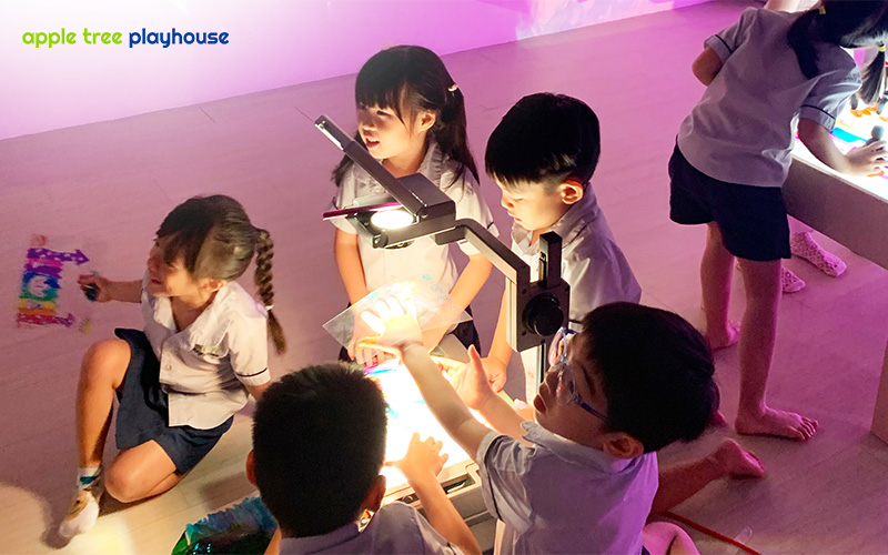 Children playing outdoors