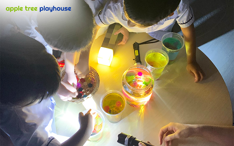 Parents tutoring their child